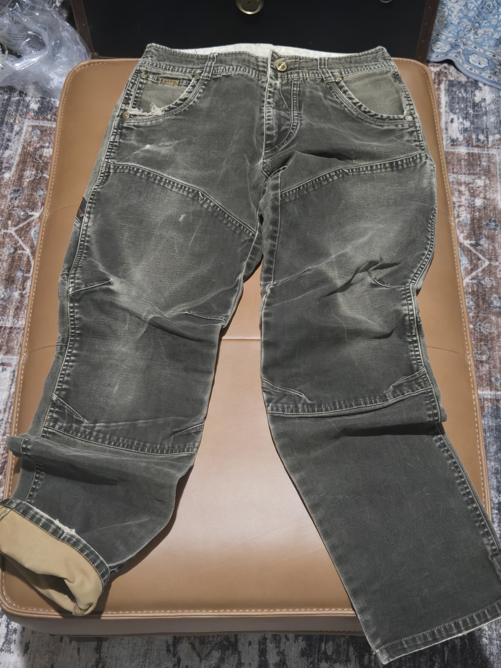 KÜHL The Law Men's 32x32 Vintage Patina Washed Black Brown Pants